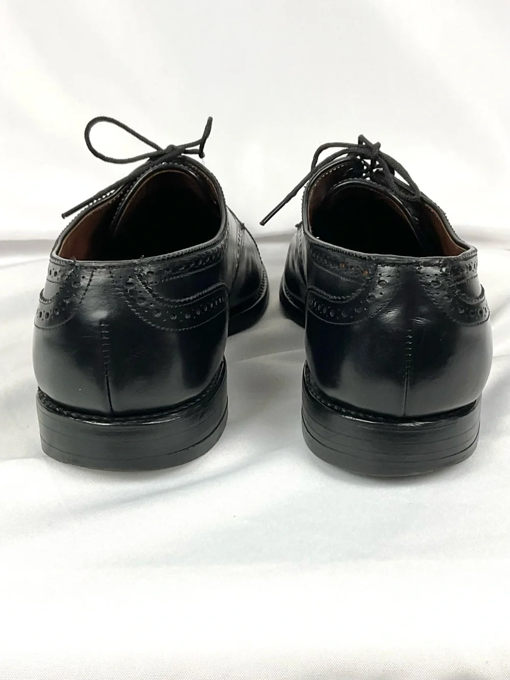 Allen Edmonds Black Leather Dress Shoes Cap Toe Sanford Oxford  Sz 10.5 D